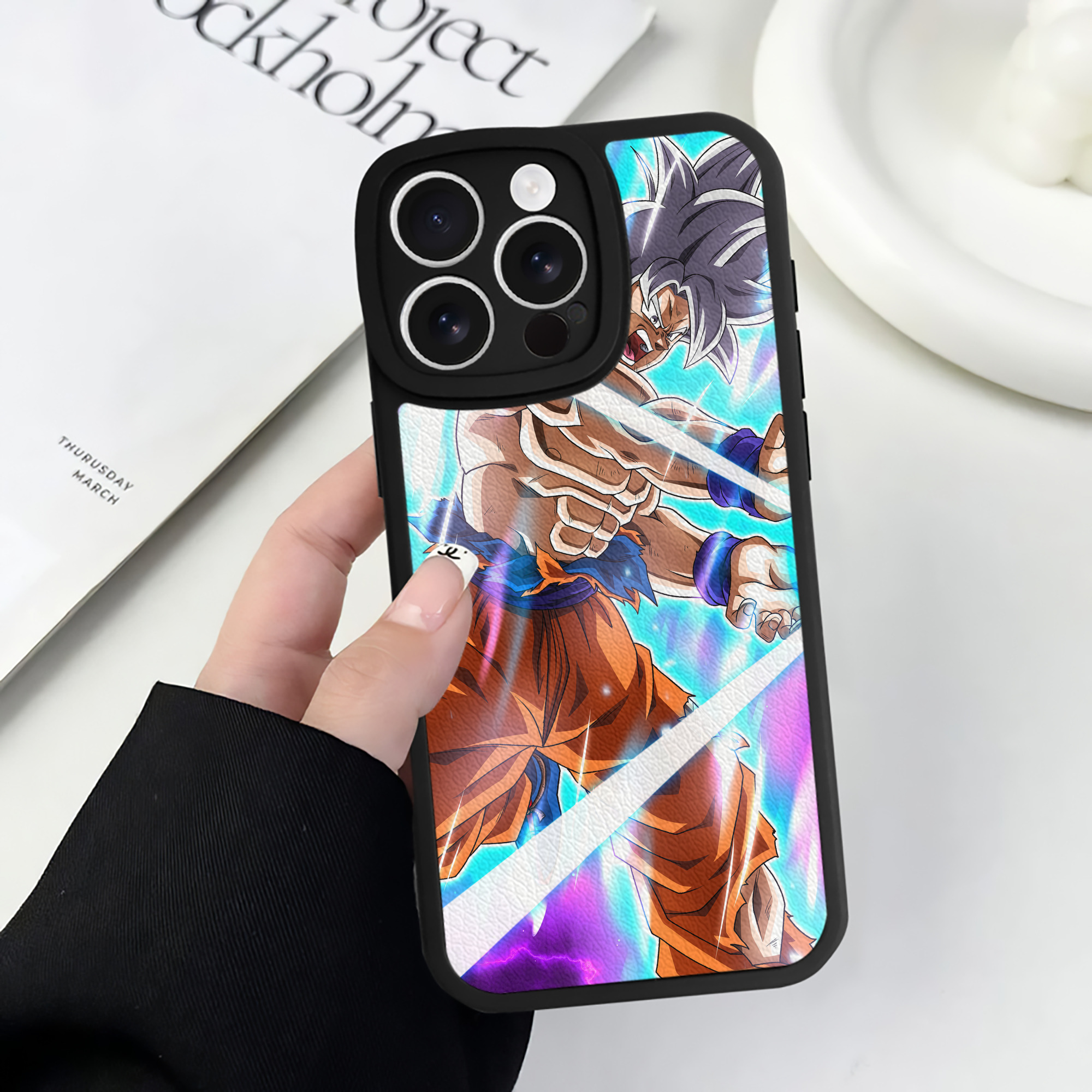 （画像用） ドラゴンボール DRAGON BALL 【iPhone 16シリーズ対応】シリコンスマホケース（レザー調） 材質：シリコン